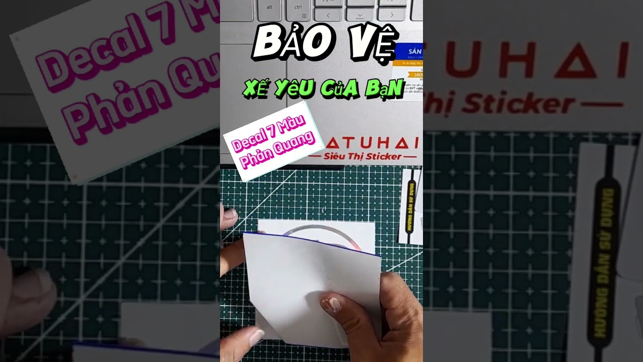 Bảo Vệ Xế Y&ecirc;u Của Bạn Với Decal D&aacute;n Nắp B&igrave;nh Xăng &Ocirc; t&ocirc; - Decal 7 M&agrave;u - Phản Quang l Natuhai Store