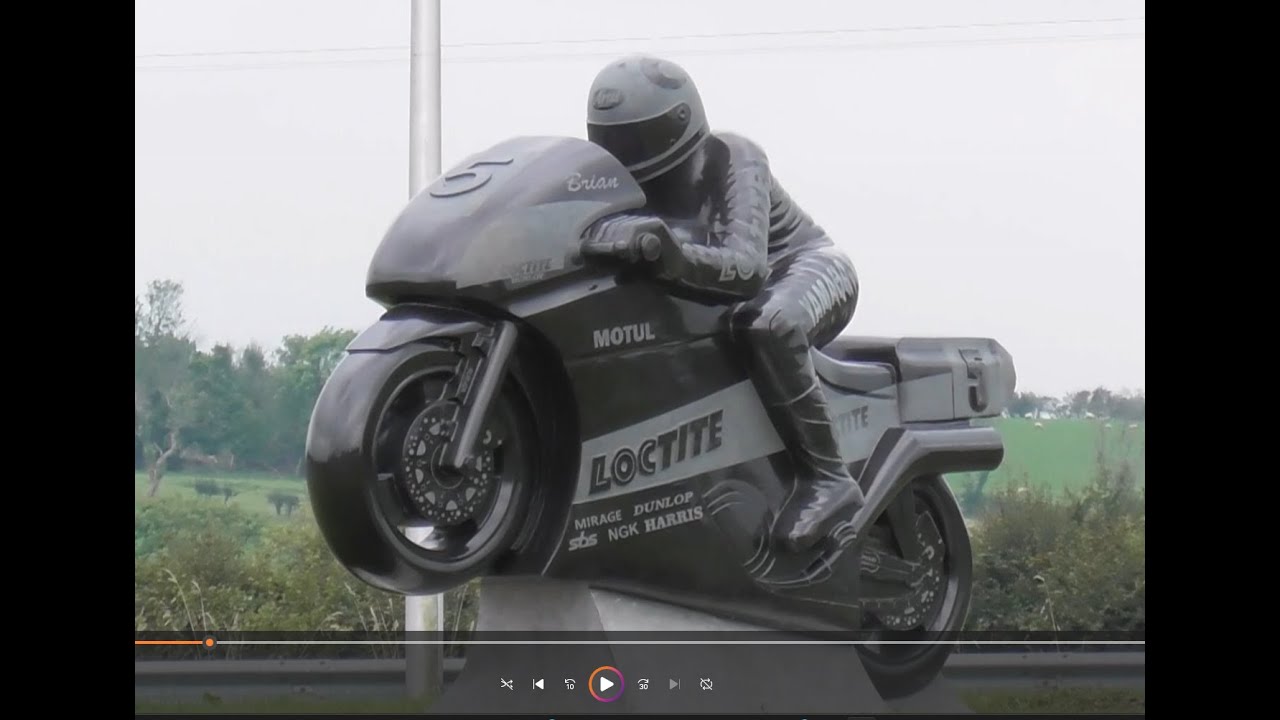 Temple 100 Road Race immortalized by Brian Reid TZ250 Yamaha Sculpture