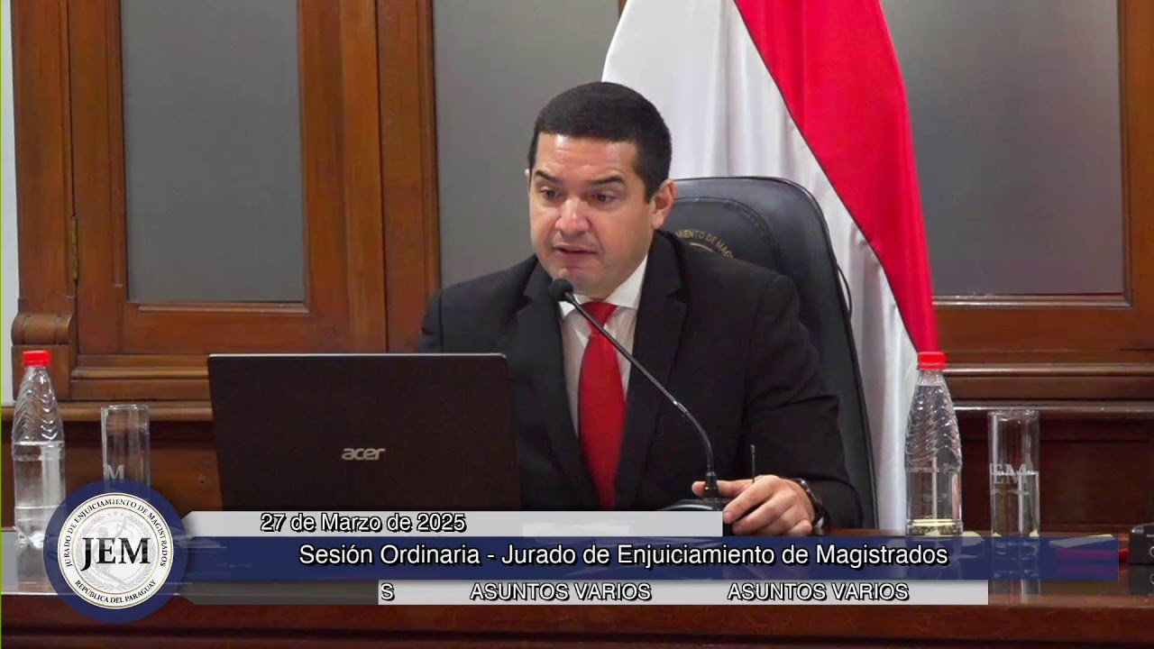 27-03-2025 - Sesión Ordinaria - Jurado de Enjuiciamiento de Magistrados