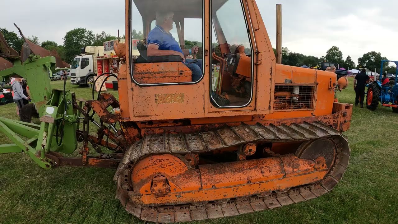 1973 Fiat 80C 6.9 Litre 4-Cyl Diesel Crawler Tractors (80 HP) with Dowdeswell Reversible Plough