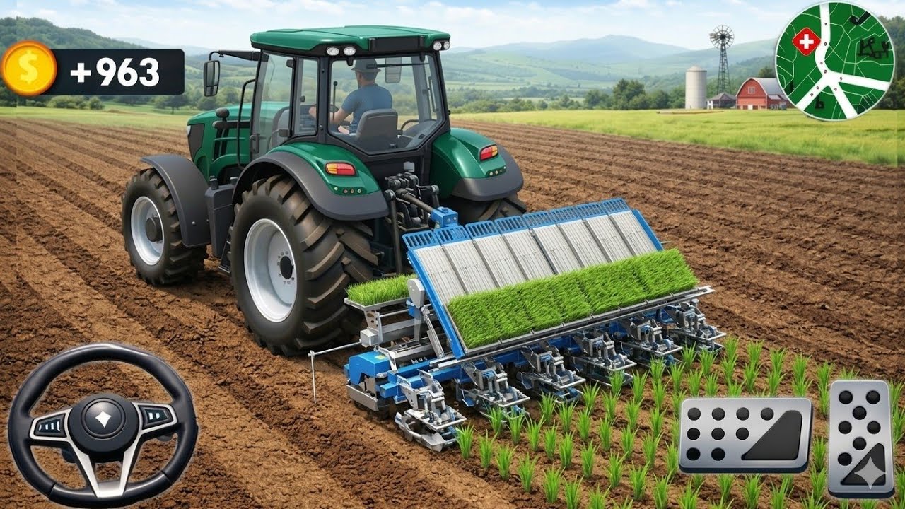 Modern Tractor Farming Driving Simulator 3D - New Tractor Games - Android Gameplay