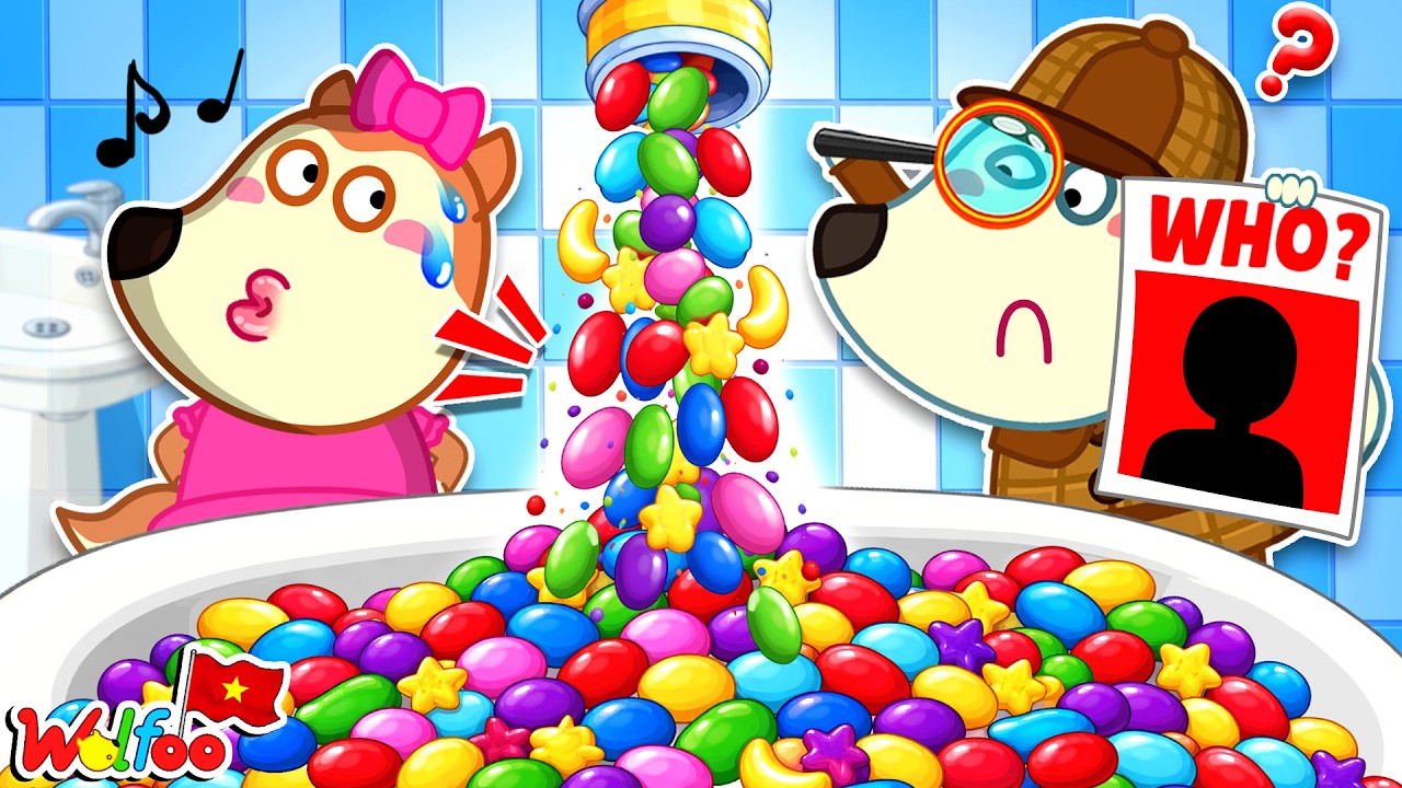 Ôi Không! Nhà Ngập Chìm Trong Kẹo Rồi 🍭 Vụ Án Nhà Ngập Kẹo | Hoạt Hình Thiếu Nhi | Wolfoo Tiếng Việt