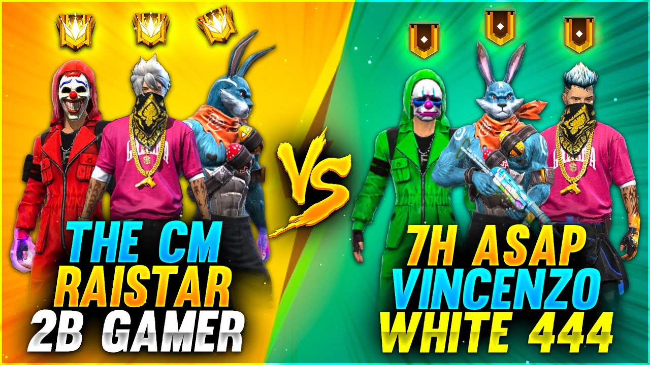 WHITE 444 SQUAD😲 VS RAISTAR SQUAD😈 | 4V4 INSANE MATCH - TITANIUM GAMER