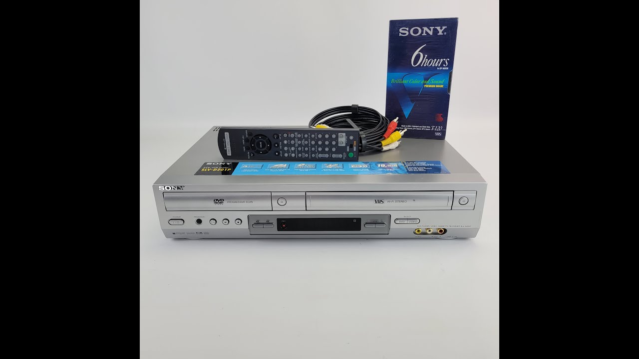 Sony DVD VCR Player Combo VHS Tape Recorder Model SLV-D201P Working! For Sale on eBay!