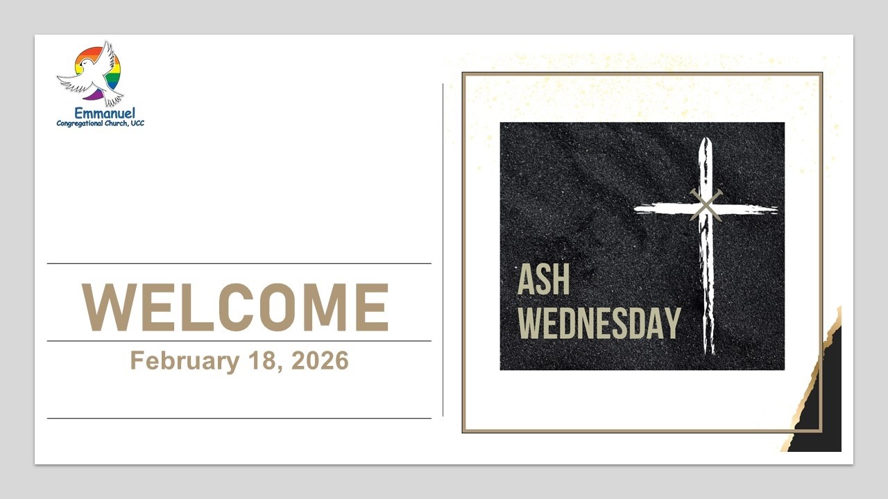 February 18, 2026 Ash Wednesday Service