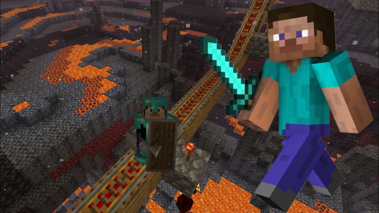 NETHER' DAKİ EVİME TREN YOLU YAPTIM | MİNECRAFT