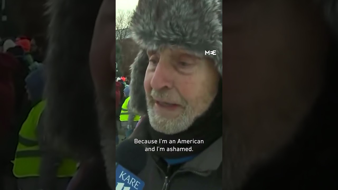 Elderly protesters in Minneapolis says; 