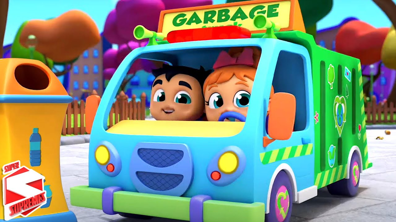 Wheels On The Garbage Truck + More Nursery Rhymes & Songs for Babies