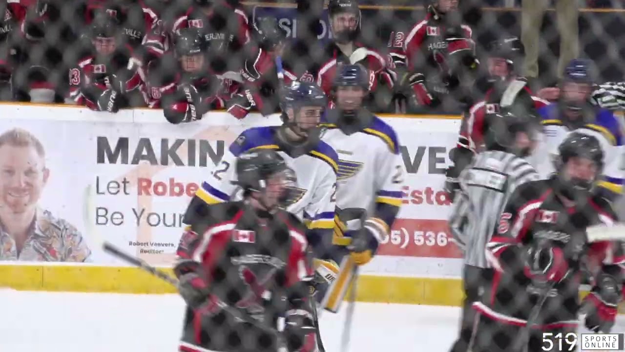 PJHL Playoffs (Game 3) - Hagersville Hawks vs Dundas Blues