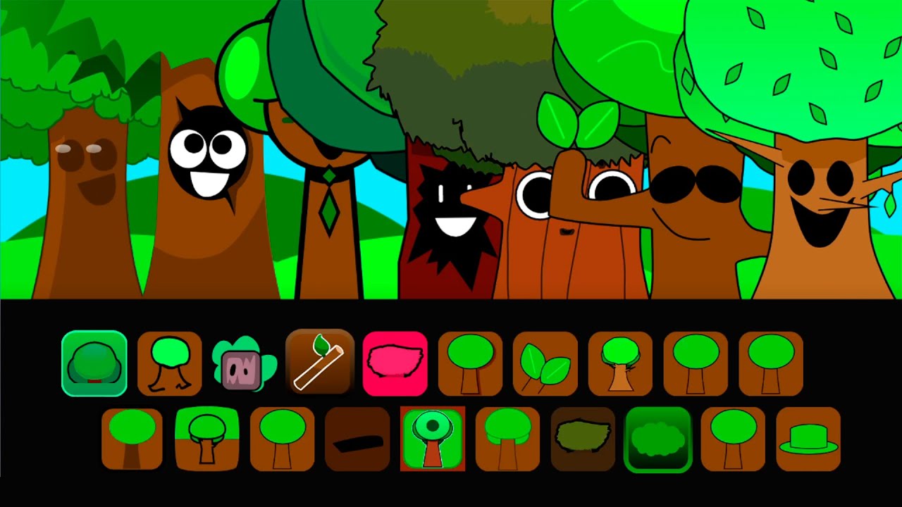Incredibox Sprunki -Every Mr.Tree Singing Together (Retake,Sprinkle, Sprunout,Sprunki Phase6,Spinki)