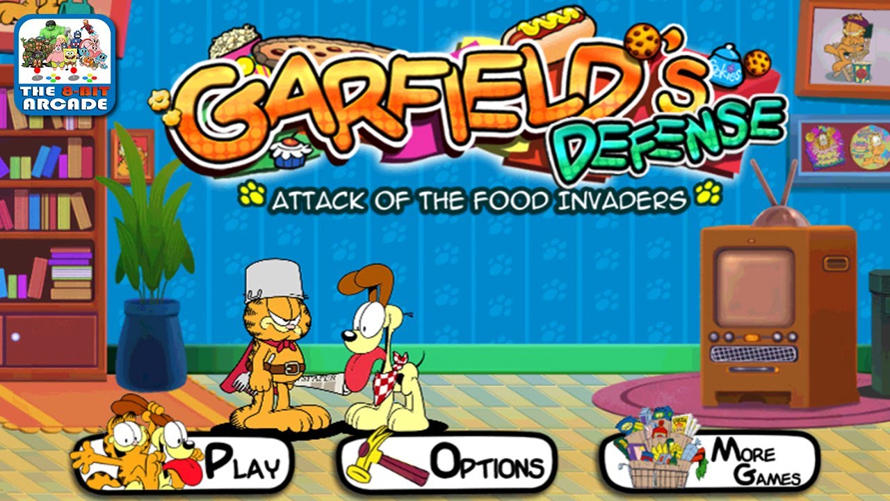 Garfield's Defense: Attack of the Food Invaders - Protect Your Fridge! (iOS/iPad Gameplay)