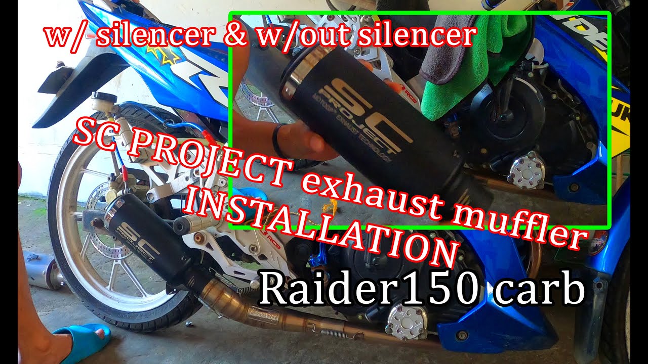 SC project Exhaust Installation  | Raider150 | SC project unboxing