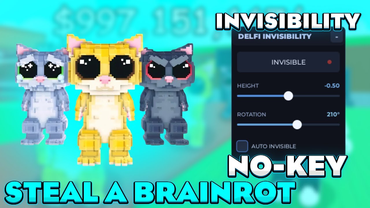 [👻INVISIBILITY] Steal a Brainrot Best Script | INSTANT STEAL FLY TELEPORT INFINITI JUMP ESP