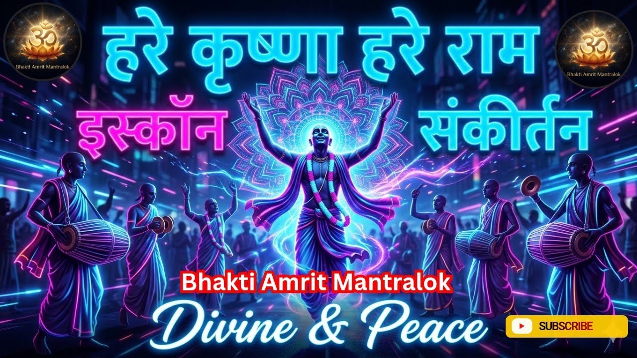 हरे कृष्णा हरे राम ❤️ इस्कॉन संकीर्तन | Divine Peace Kirtan | Hare Krishna Mahamantra ISKCON Bhajan