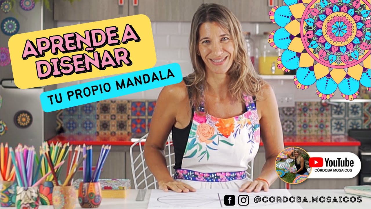 APRENDE A DISE&Ntilde;AR TU PROPIO MANDALA 🤗 Paso a paso y desde cero