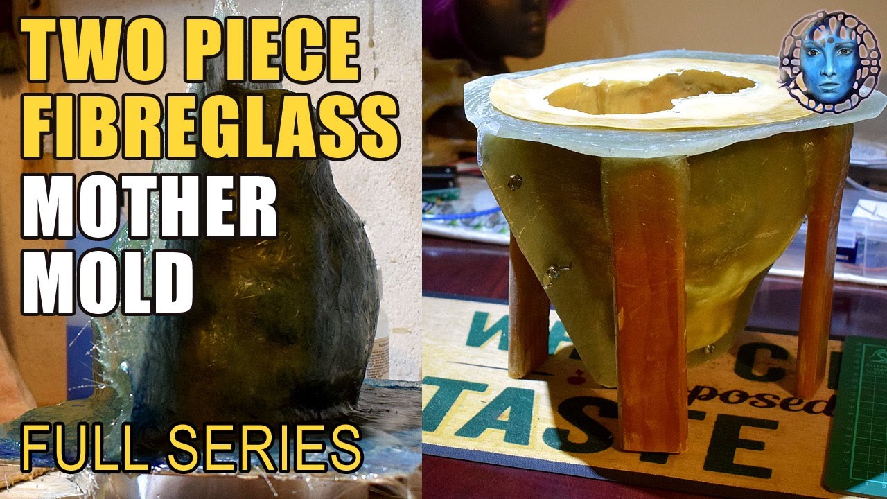 Make A Two Piece Fibreglass Mother Mold | Full Series
