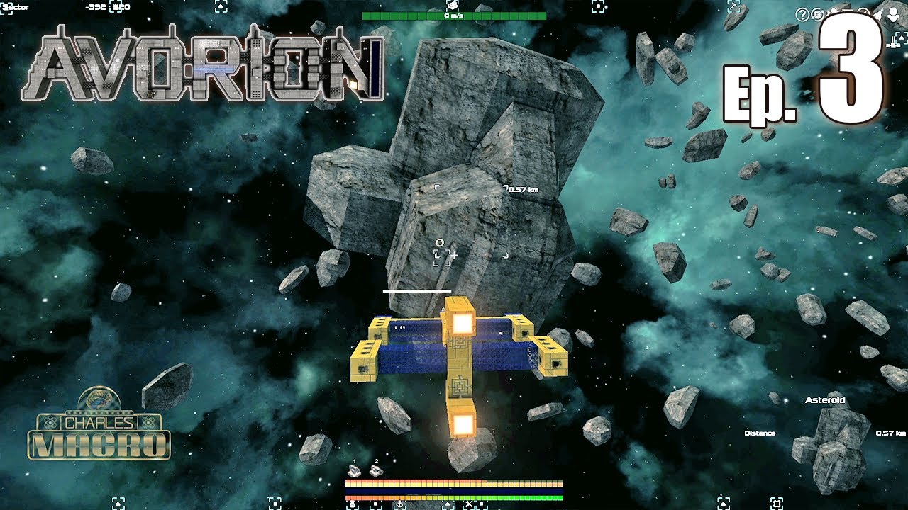 AVORION | Ep. 3 | ASTEROID CLAIMS | FACTIONS | SECTOR MAP TRAVEL