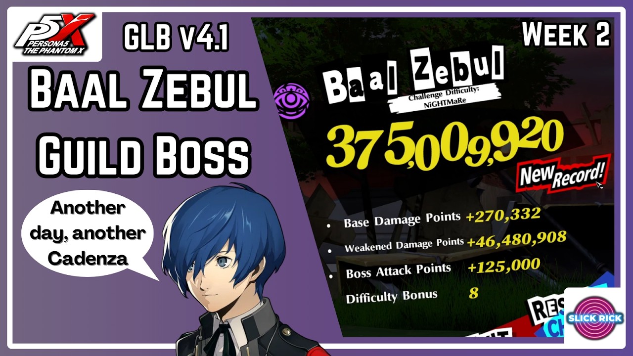 Baal Zebul Guild Boss Guide (Week 2) - Makoto Yuki A0! Devourer of Dreams | P5X Global v4.1