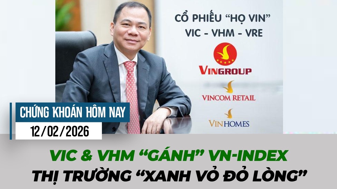 Thanh khoản giảm mạnh, VN-Index giằng co biên độ hẹp | Chứng khoán hôm nay 12/02/2026