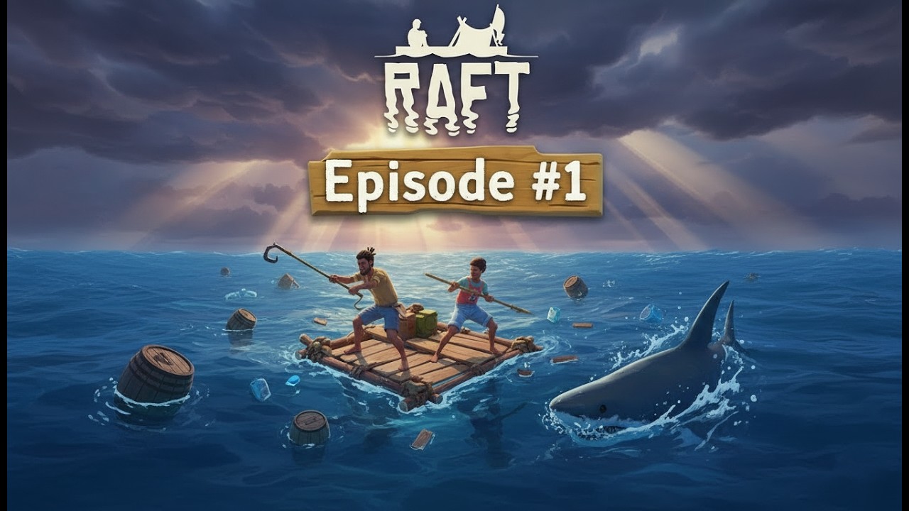 МЫ ЗАСТРЯЛИ В ОКЕАНЕ И НАС УЖЕ ЖРЁТ АКУЛА | Raft 2026 #1
