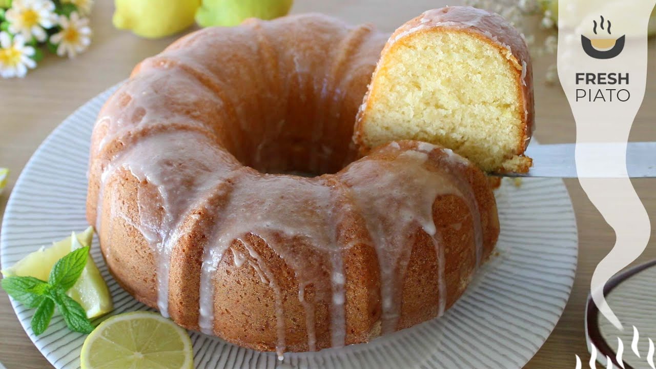 The most delicious Lemon cake with Lemon Glaze I’ve ever had | Fresh Piato