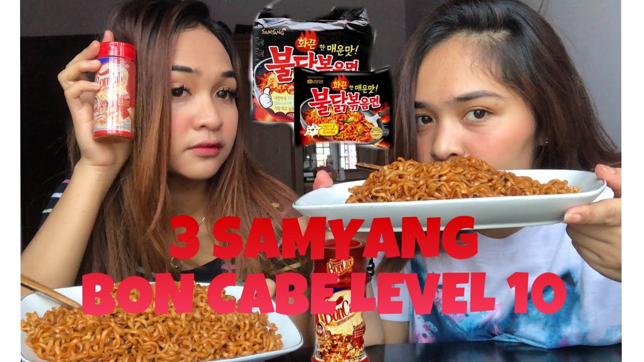 MUKBANG SAMYANG + BON CABE LEVEL10!! SEKETIKA MERASAKAN TINGGAL DI NERAKA🔥🔥