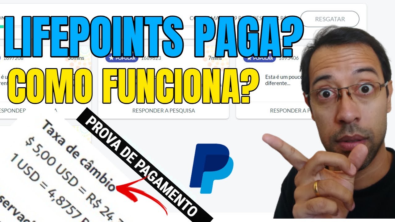 LIFEPOINTS PAGA COMO FUNCIONA + (PROVA DE PAGAMENTO) VIA PAYPAL
