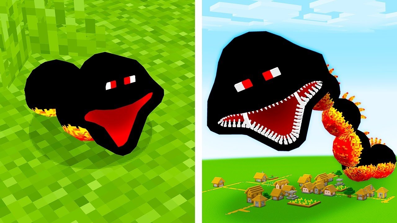 100 TAGE Als HUNGRIGER WURM ÜBERLEBEN in Minecraft!