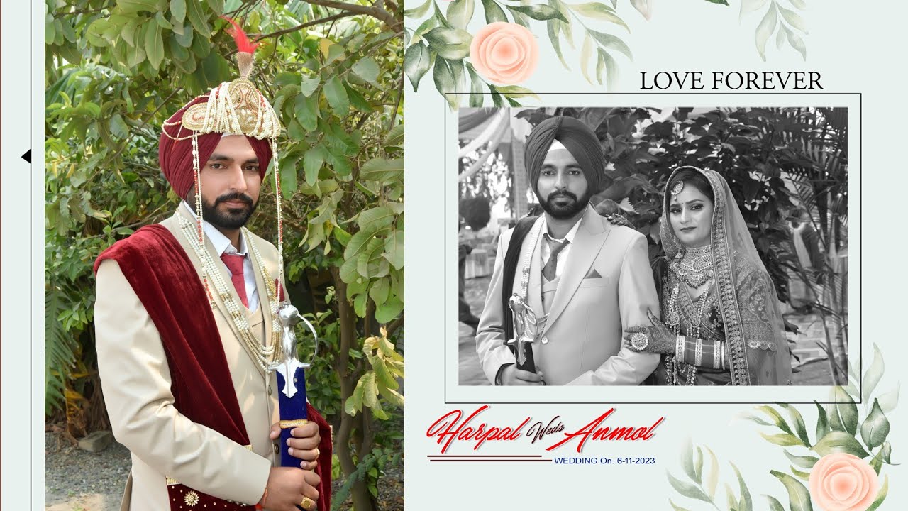 HARPAL WEDS ANMOL WEDDING PROMO.AMAN ART STUDIO 97812-42418