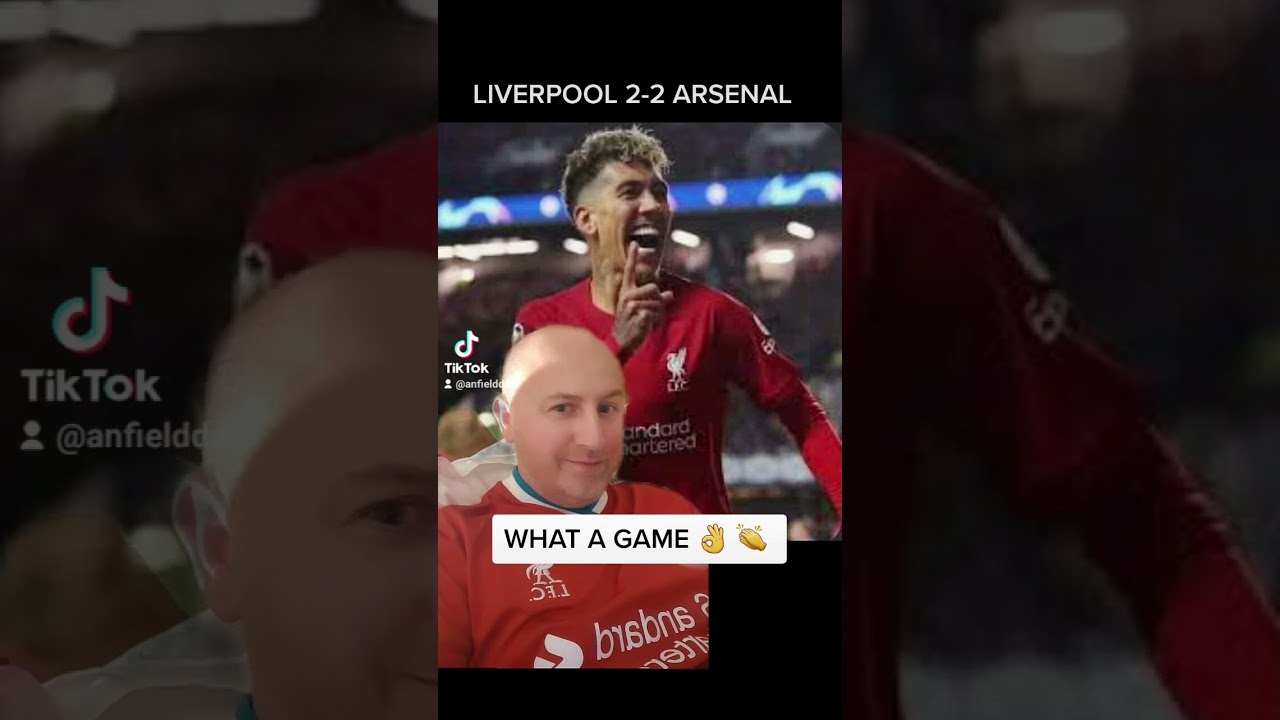 WHAT A GAME #LIV #ARS #LFC #ANFIELD #LIVERPOOL  #PremierLeague #fyp #Anfielddad #fypシ #foryourpage