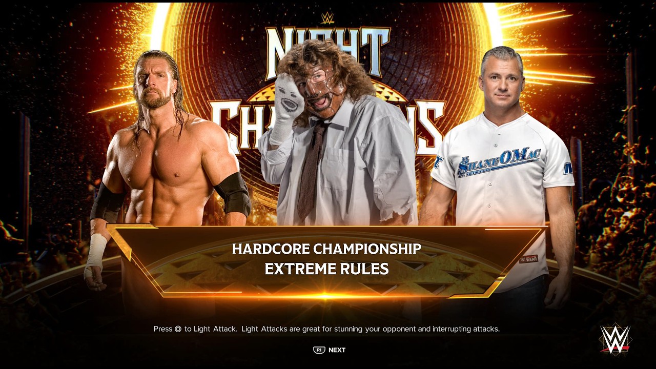 Hardcore Championship Chaos – Triple H vs Mankind vs Shane McMahon | Extreme WWE Battle