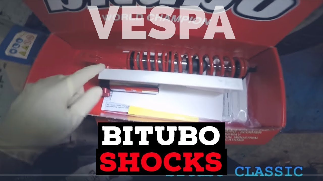 vespa BITUBO classic & racing unboxing / vespa shocks / FMPguides