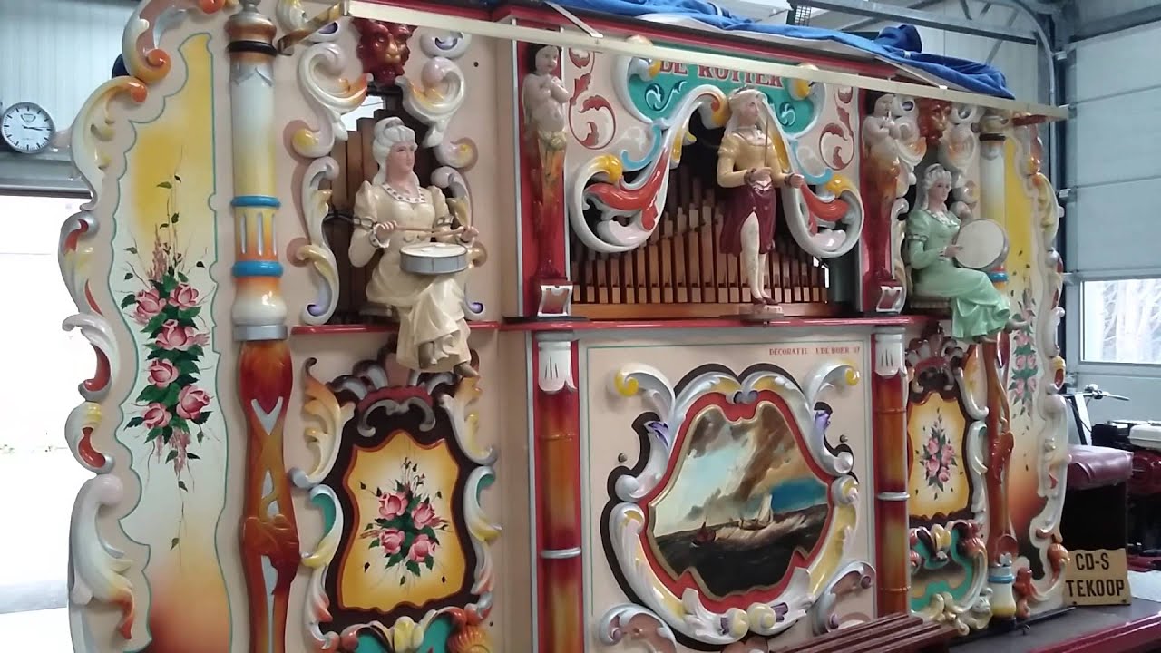 Dans macabre (spookslot) draaiorgel verzie
