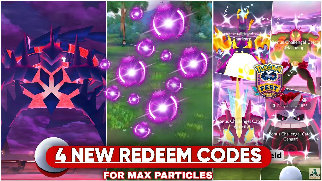4 Redeem Codes For Go Fest Max Finale Event | How To lots of Max Particles in Pokémon Go 