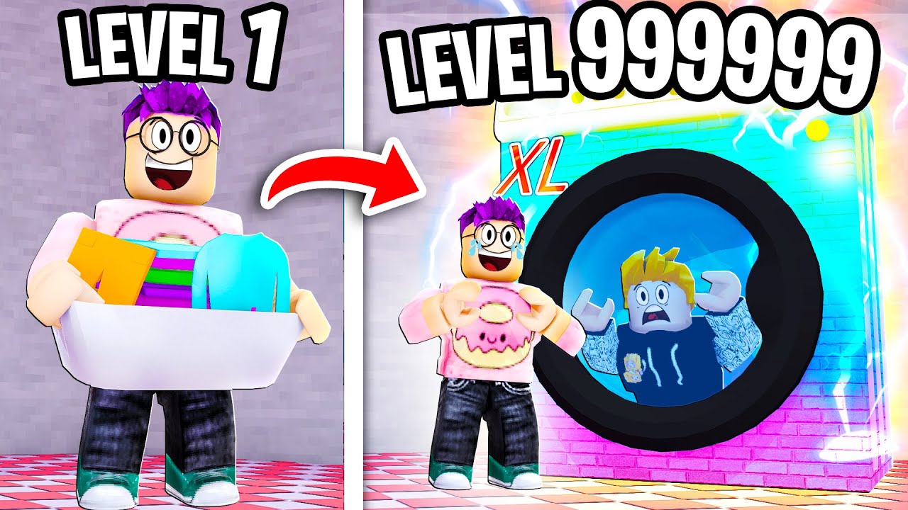 Можем ли мы построить СТИРАЛЬНУЮ МАШИНУ МАКСИМАЛЬНОГО УРОВНЯ в ROBLOX LAUNDRY SIMULATOR!? (РЕДЧАЙ...