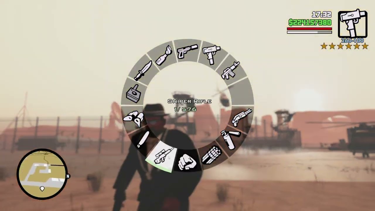 GTA San Andreas | Area 69 rampage | 6 STAR wanted level ESCAPE