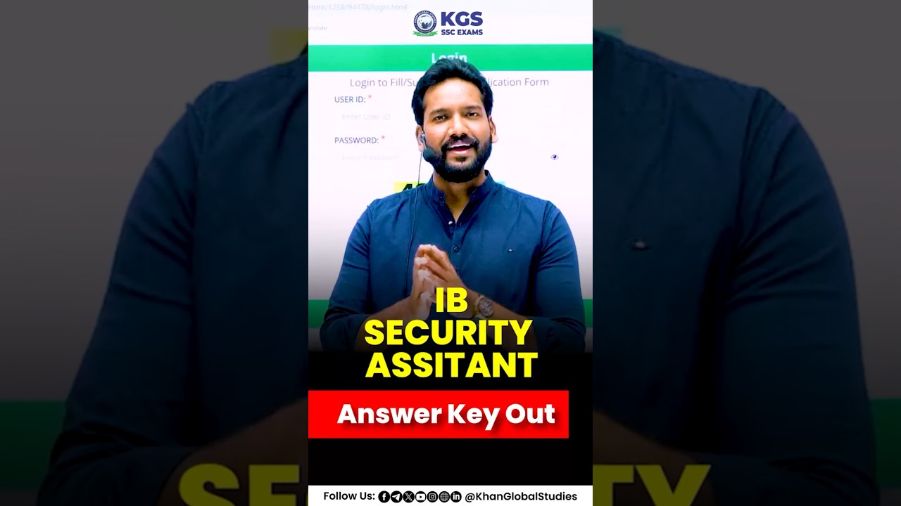 📣IB Security Assistant Answer Key 2025 Released &ndash; Check Now! #ibsecurityassistant #answerkeyout #kgs