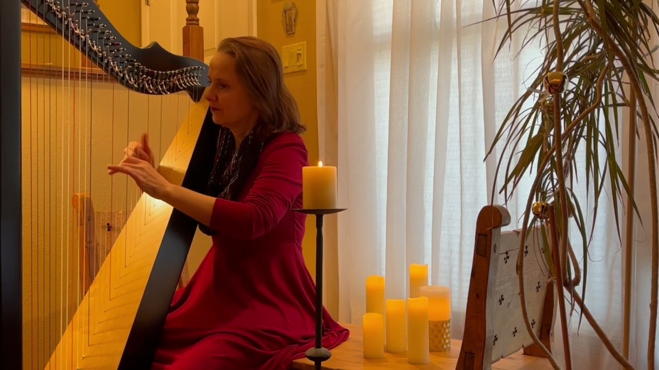 I Heard the Bells- Christmas Hymn-Calkin | Harp | Elizabeth Brosha