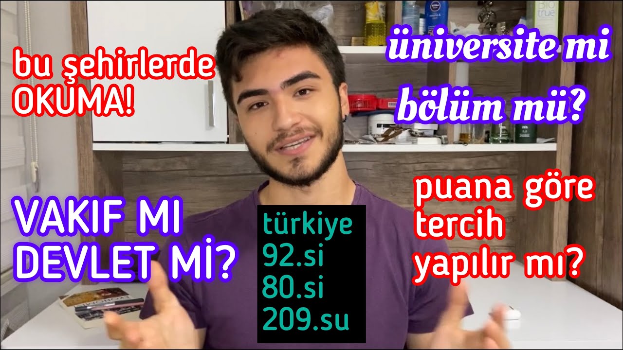 İZLEMEDEN ÜNİVERSİTE TERCİHİ YAPMA!