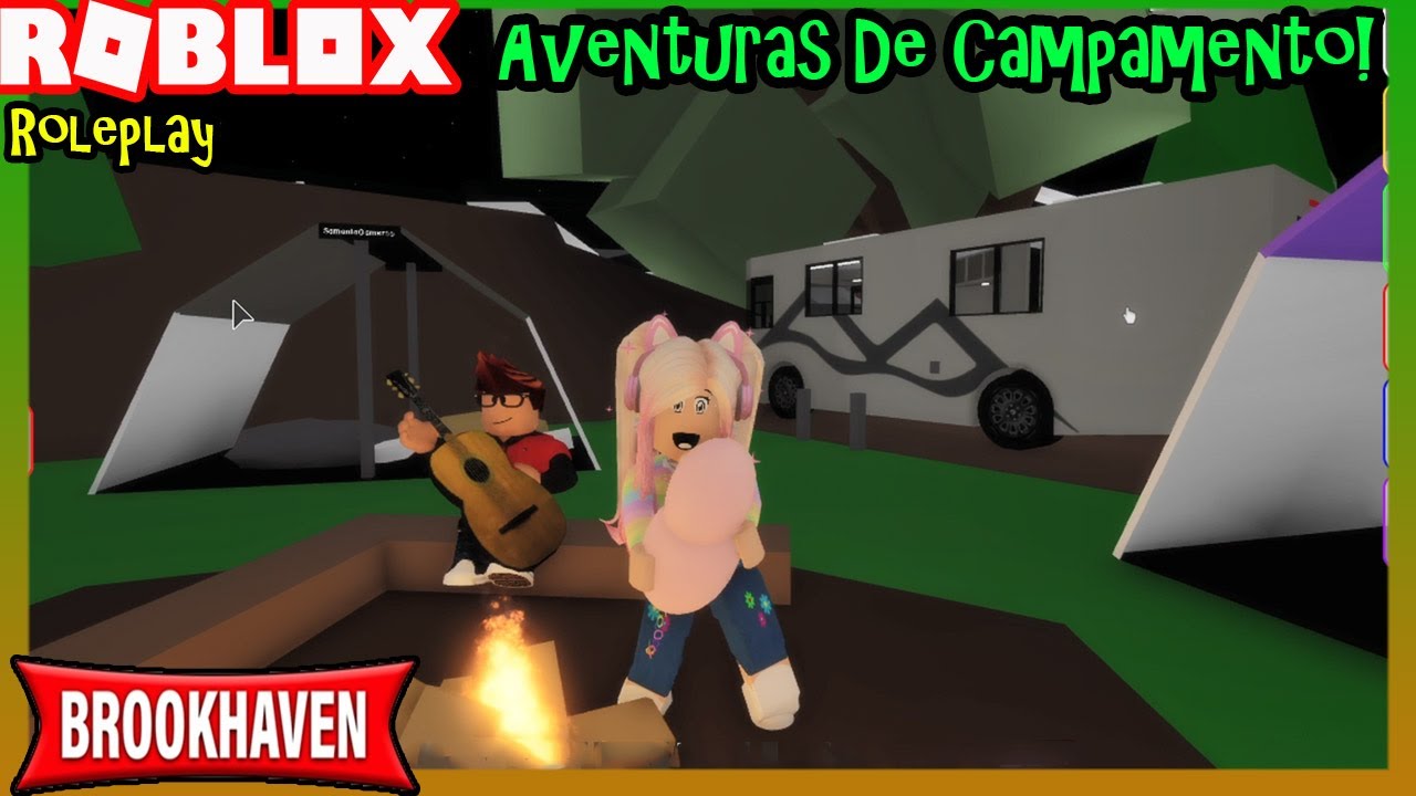 🏕Nos Vamos De Campamento Con Nuestra Bebe En Brookhaven! Roleplay!😃😍