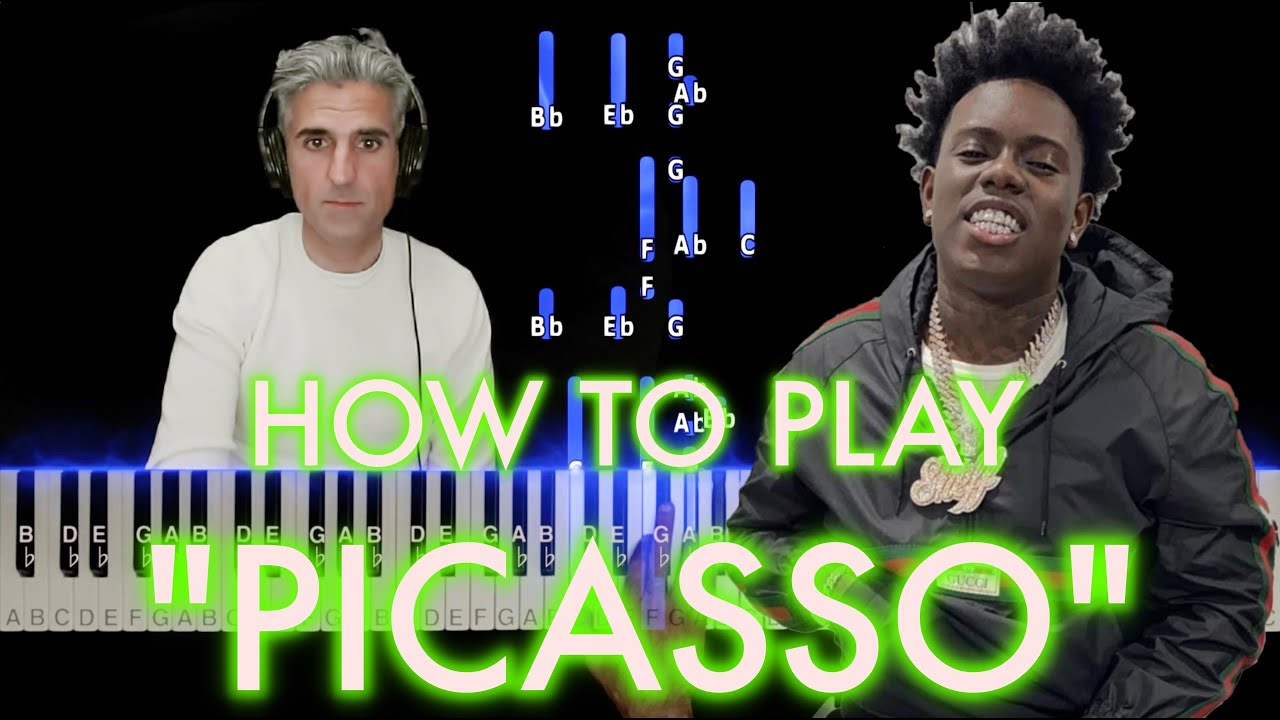 Sheff G - Урок игры на фортепиано PICASSO (при участии King Von, Jay Critch, Eli Fross) | Ноты | ...