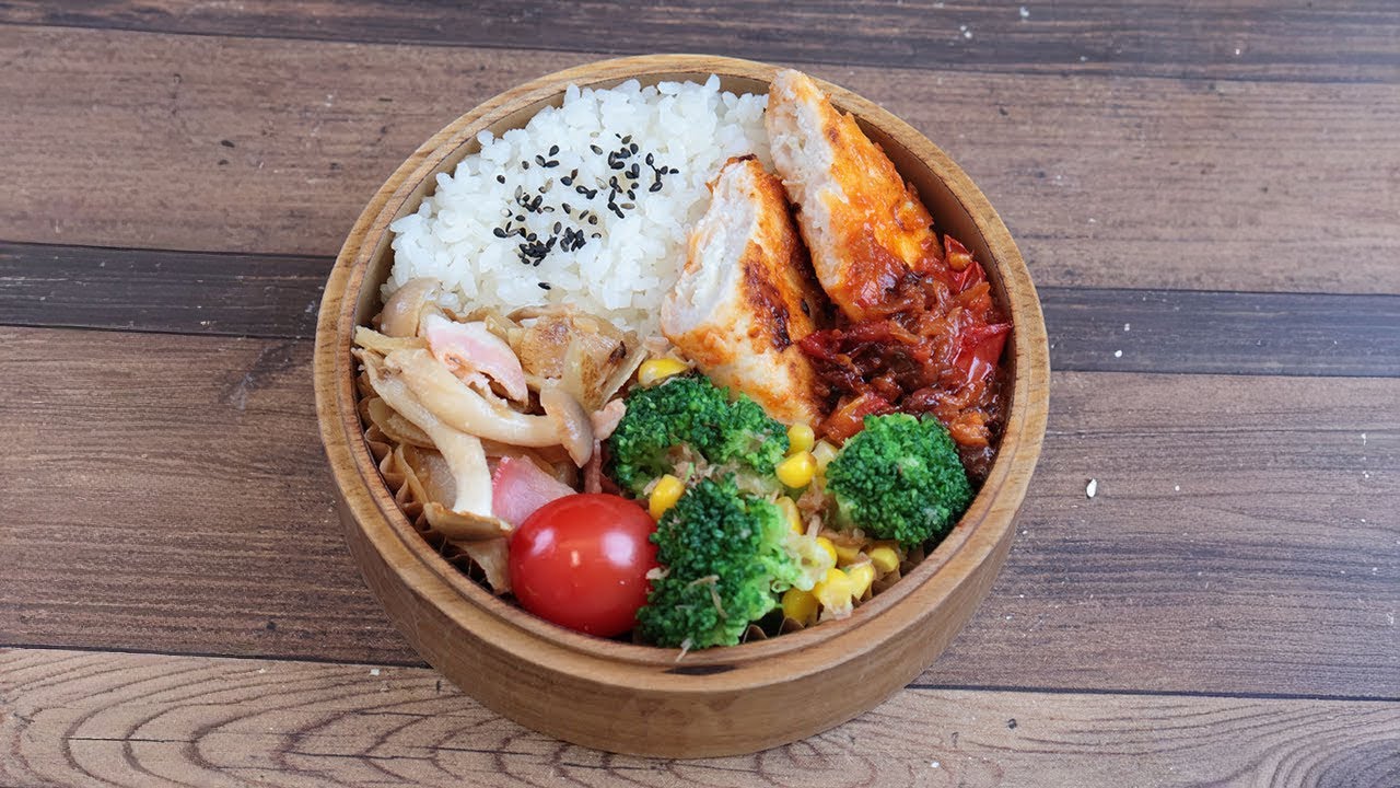 【10分弁当】ささみチーズトマトソース焼き〜包丁もまな板もいらない(555)