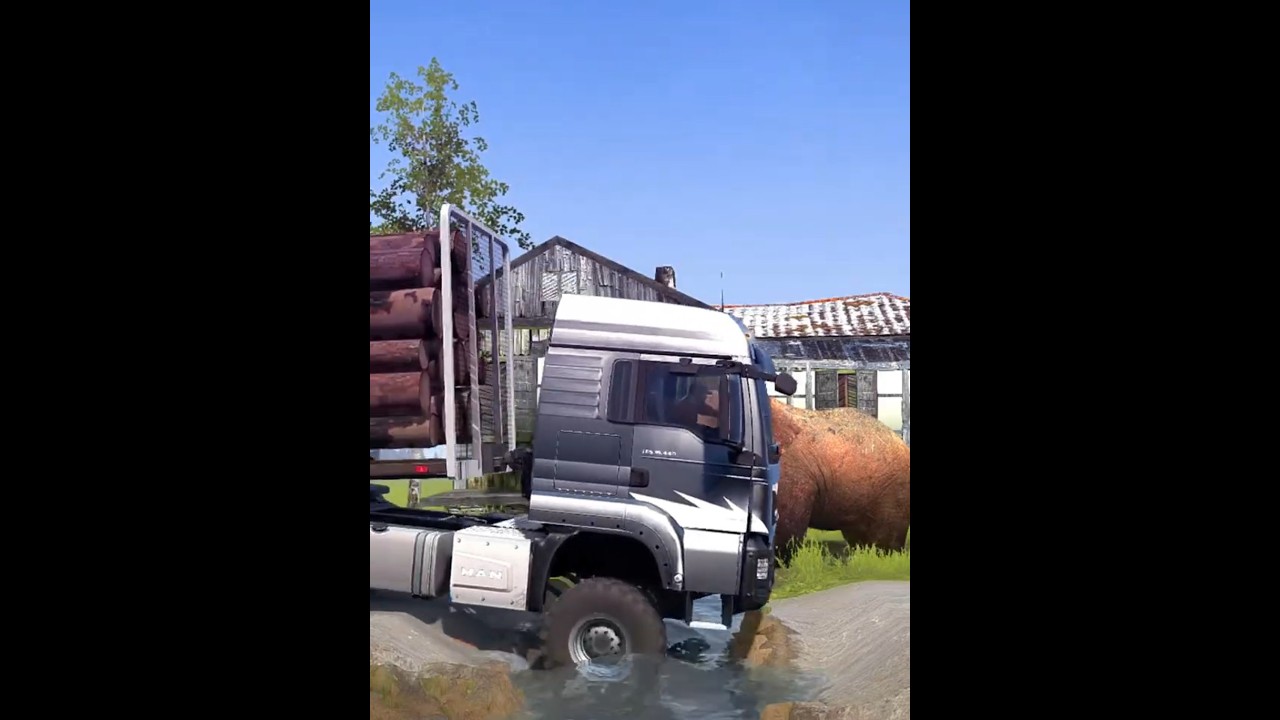 Spintires：MudRunner Truck mod Gameplay Ep421 #spintires #mudrunner   #simulation #drivingskills