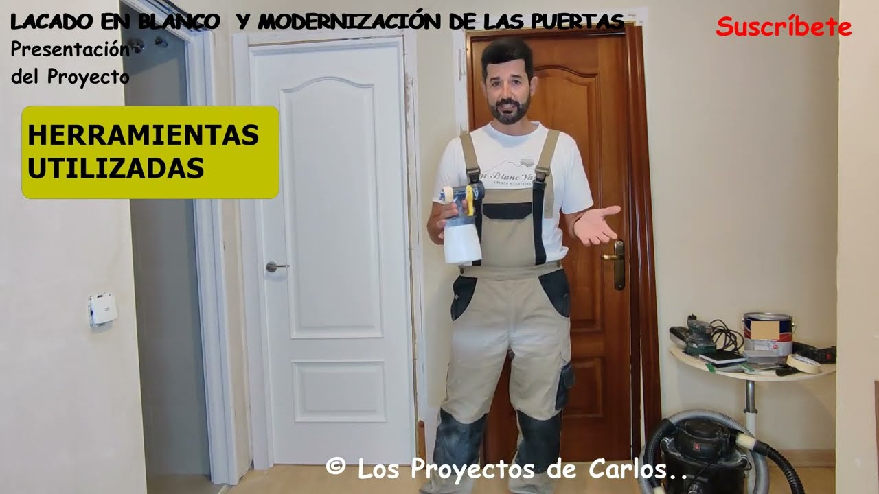 0 Cómo PINTAR/LACAR PUERTAS EN BLANCO y MODERNIZARLAS, explicación proyecto. REUTILIZACIÓN de PUERTA