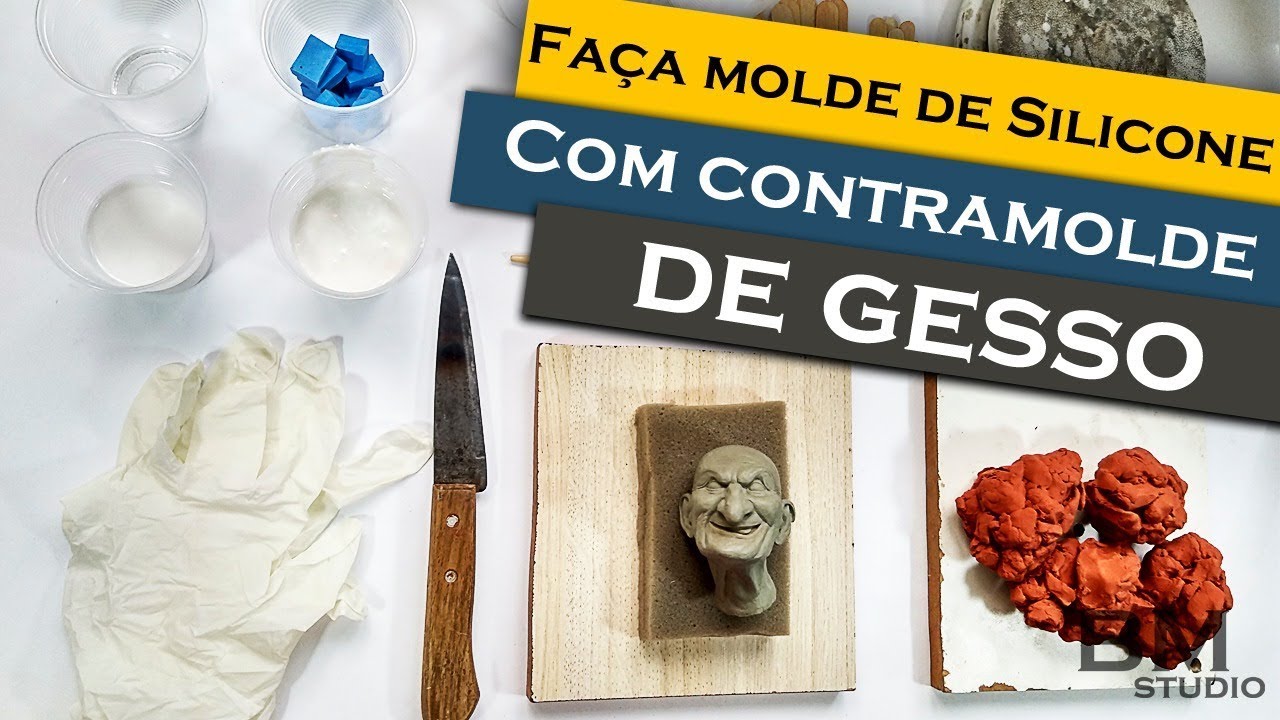 COMO FAZER MOLDE DE SILICONE BIPARTIDO E ECONÔMICO