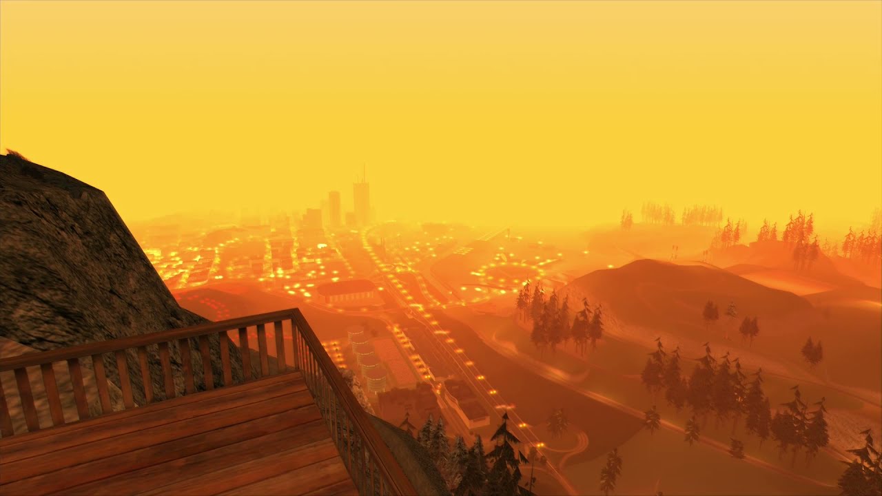 GTA San Andreas - 1 Hour of Ambient at 60 FPS - Chiliad Mountain (San Fierro View)