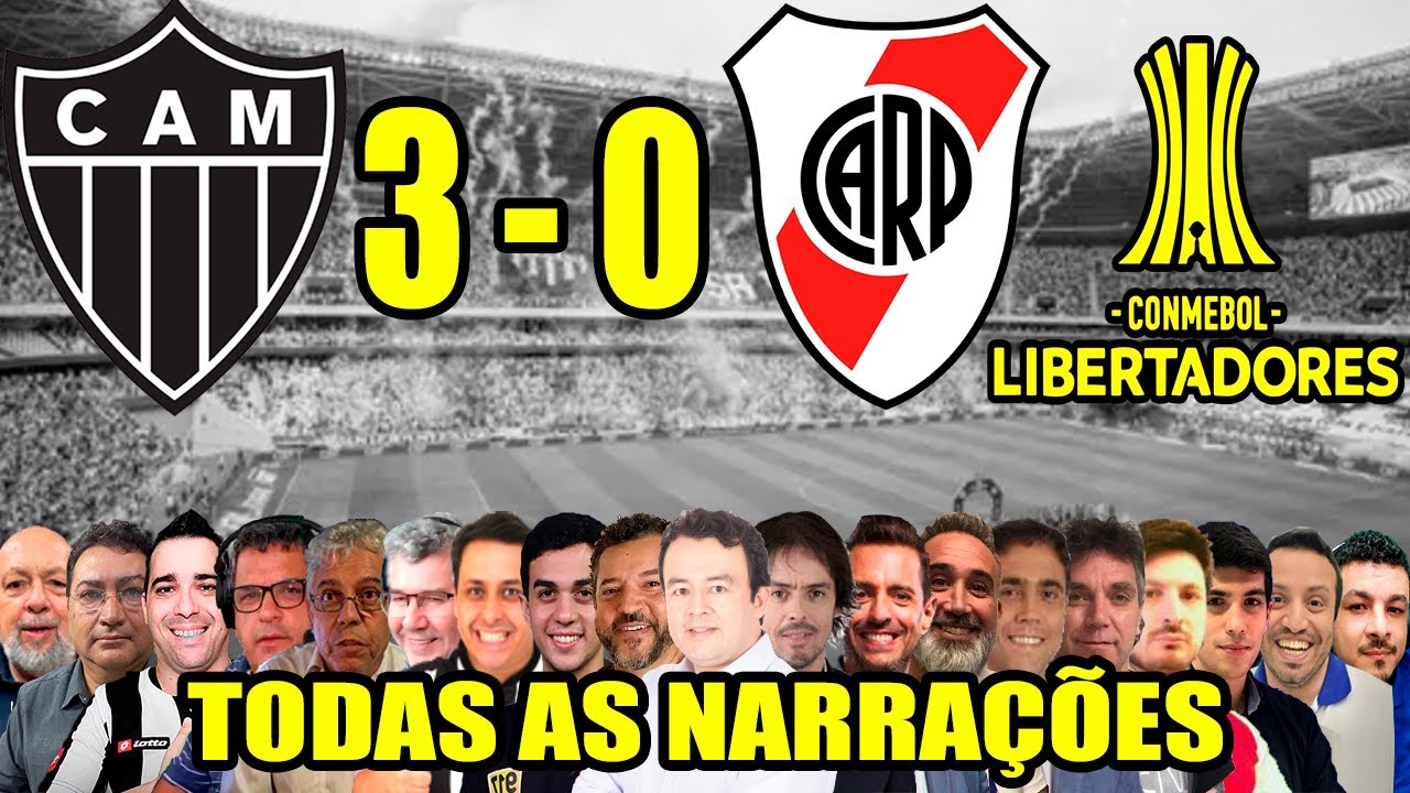 Todas as narrações - Atlético-MG 3 x 0 River Plate | Libertadores 2024
