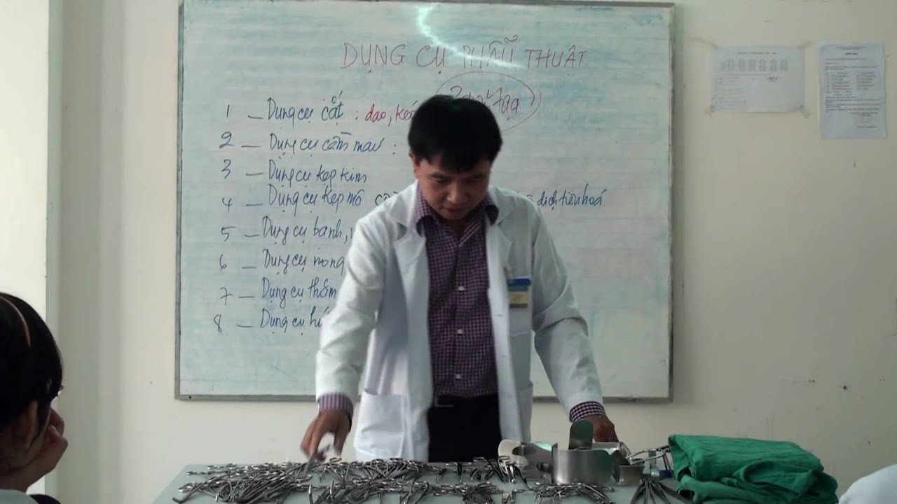 Dụng cụ phẫu thuật căn bản, mặc áo, mang gant phần 3