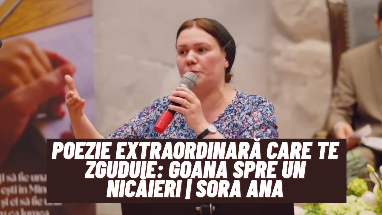 Poezie extraordinară care te zguduie: Goana spre un nicăieri | Sora Ana