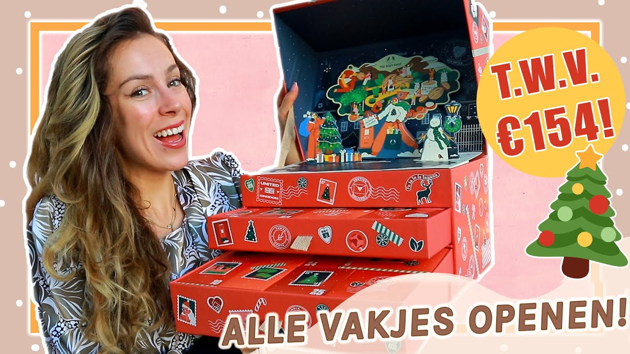 The Body Shop adventskalender 2022 uitpakken! 🎅🏻🎄 || Box of Wonders